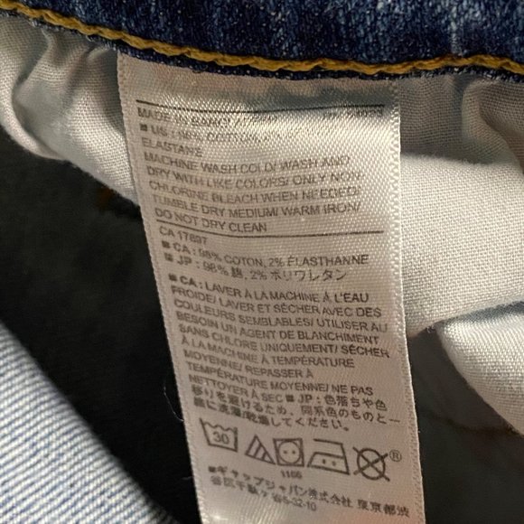 Banana Republic Mid-Rise Girlfriend‎ Women's Size 0 Blue Cotton Denim Jeans - Picture 7 of 9